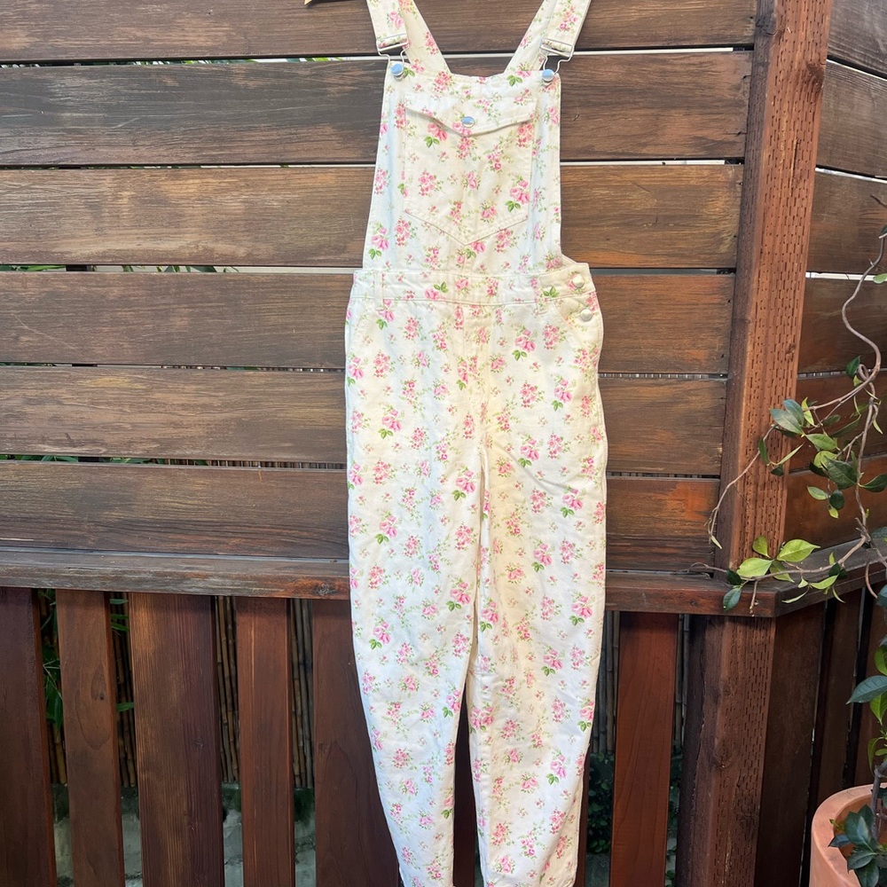 ASOS Cream Floral Women's Overalls